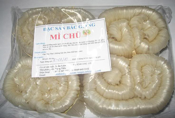 Mì chũ Bắc Giang