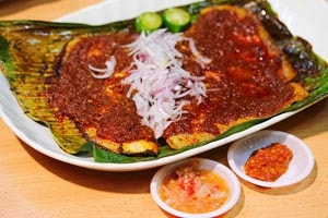 Cá đuối nướng sambal Singapore