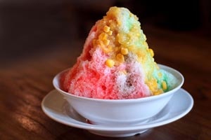 Kem đá bào Ice kachang Singapore