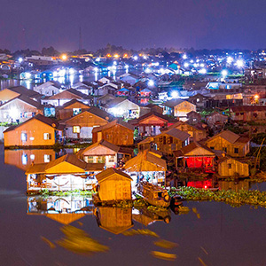 Làng bè Châu Đốc