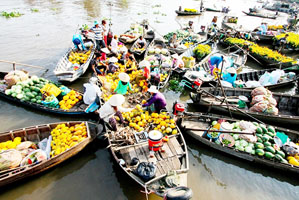 Chợ nổi Cái Bè Tiền Giang